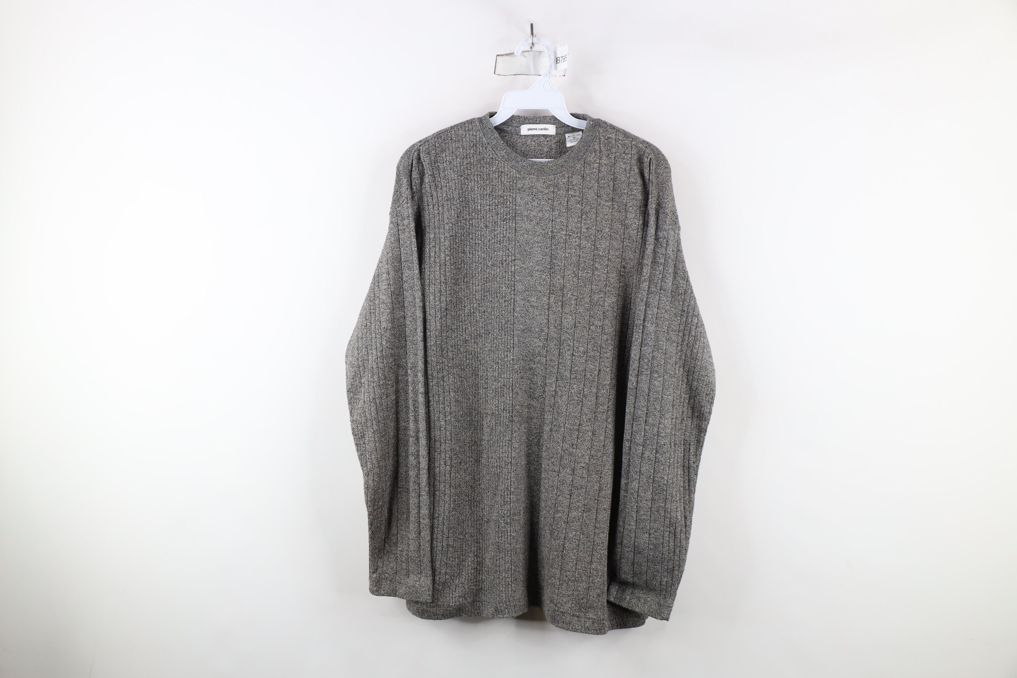 Vintage Vintage 90s Streetwear Ribbed Knit Long Sleeve T-Shirt Size US M / EU 48-50 / 2 - 1 Thumbnail