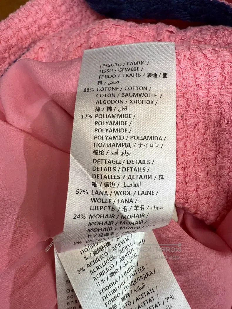 Gucci Gucci Pink tweed coat Size S / US 4 / IT 40 - 7 Thumbnail