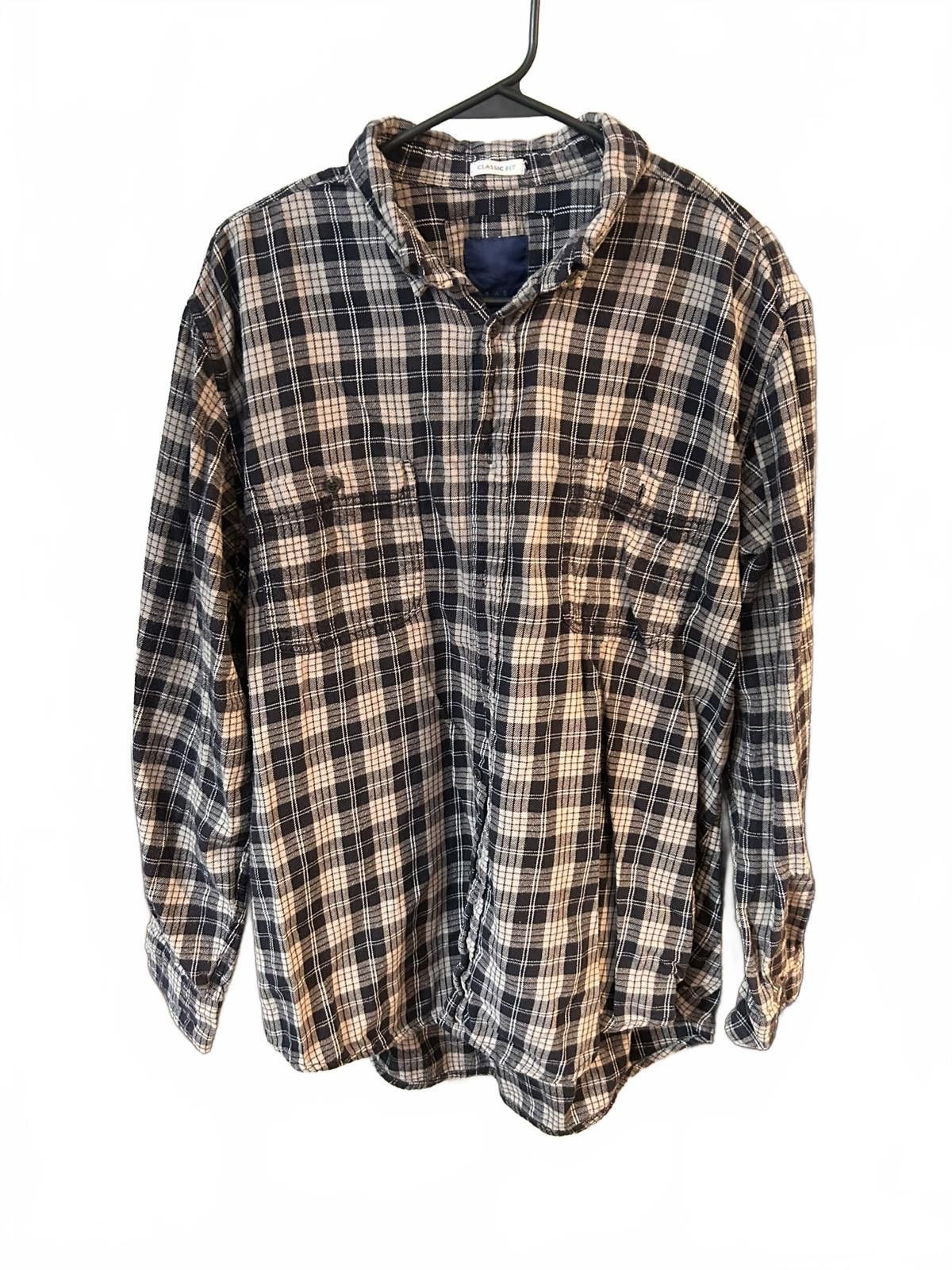Basic Editions Basic Editions Classic Fit Men's Plaid Casual Shirt Size US XL / EU 56 / 4 - 1 Thumbnail