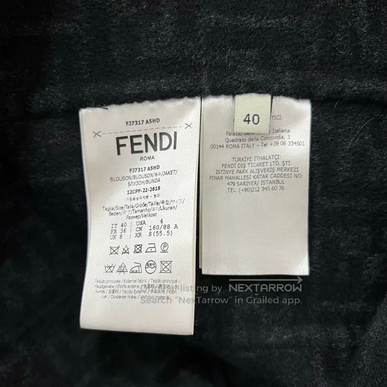Fendi Fendi Printed Inside Wool Coat Size XS / US 0-2 / IT 36-38 - 6 Thumbnail