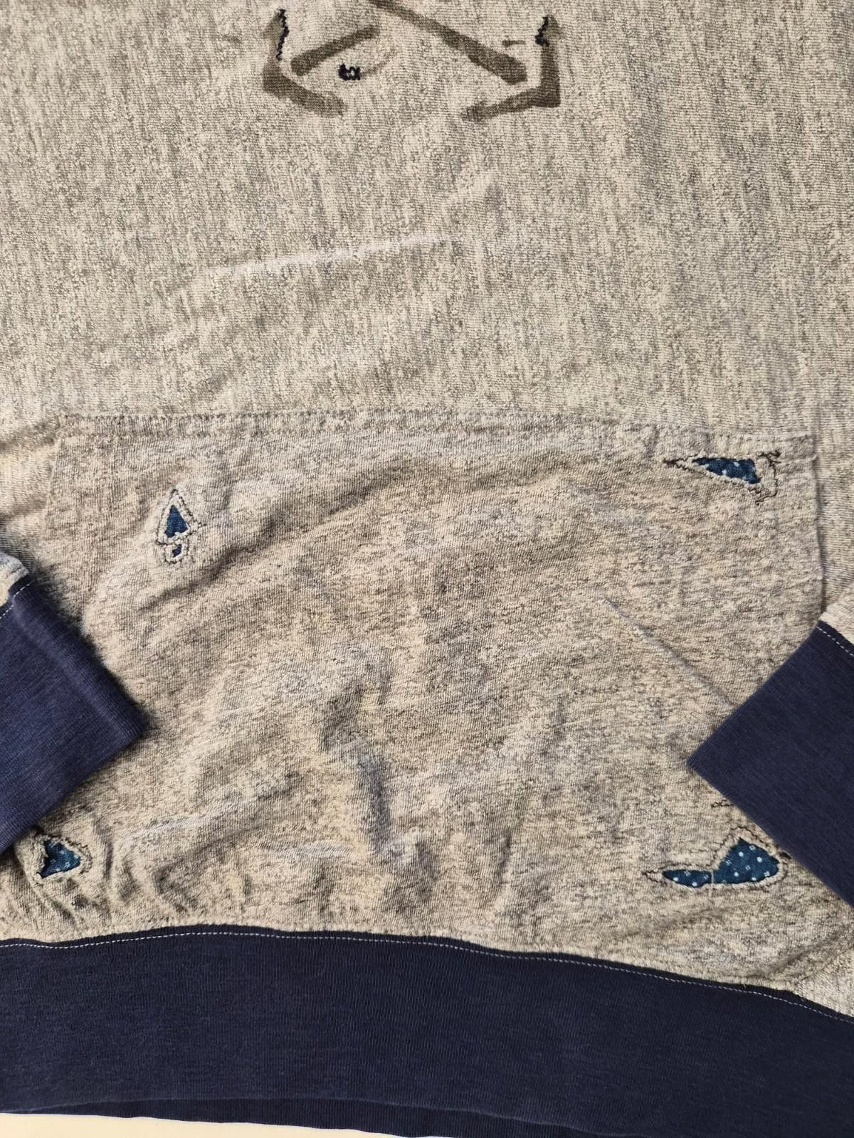 Polo Ralph Lauren Polo Ralph Lauren Men's Rips Detailed Patchwork Hoodie L Size US L / EU 52-54 / 3 - 2 Thumbnail