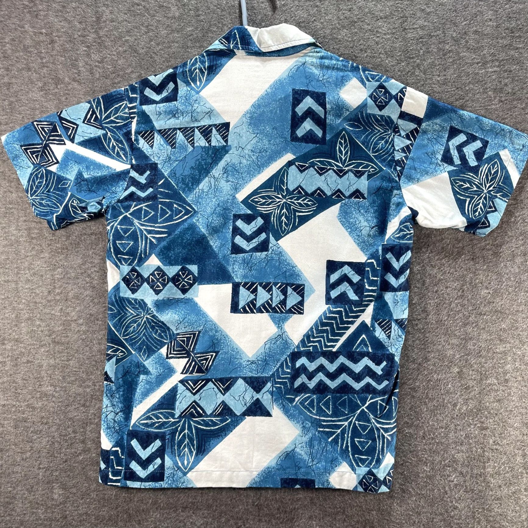 Vintage Duke Kahanamoku Shirt Mens Small Blue Aloha Hawaiian Tapa Print Camp Collar Shirt Size US S / EU 44-46 / 1 - 3 Thumbnail