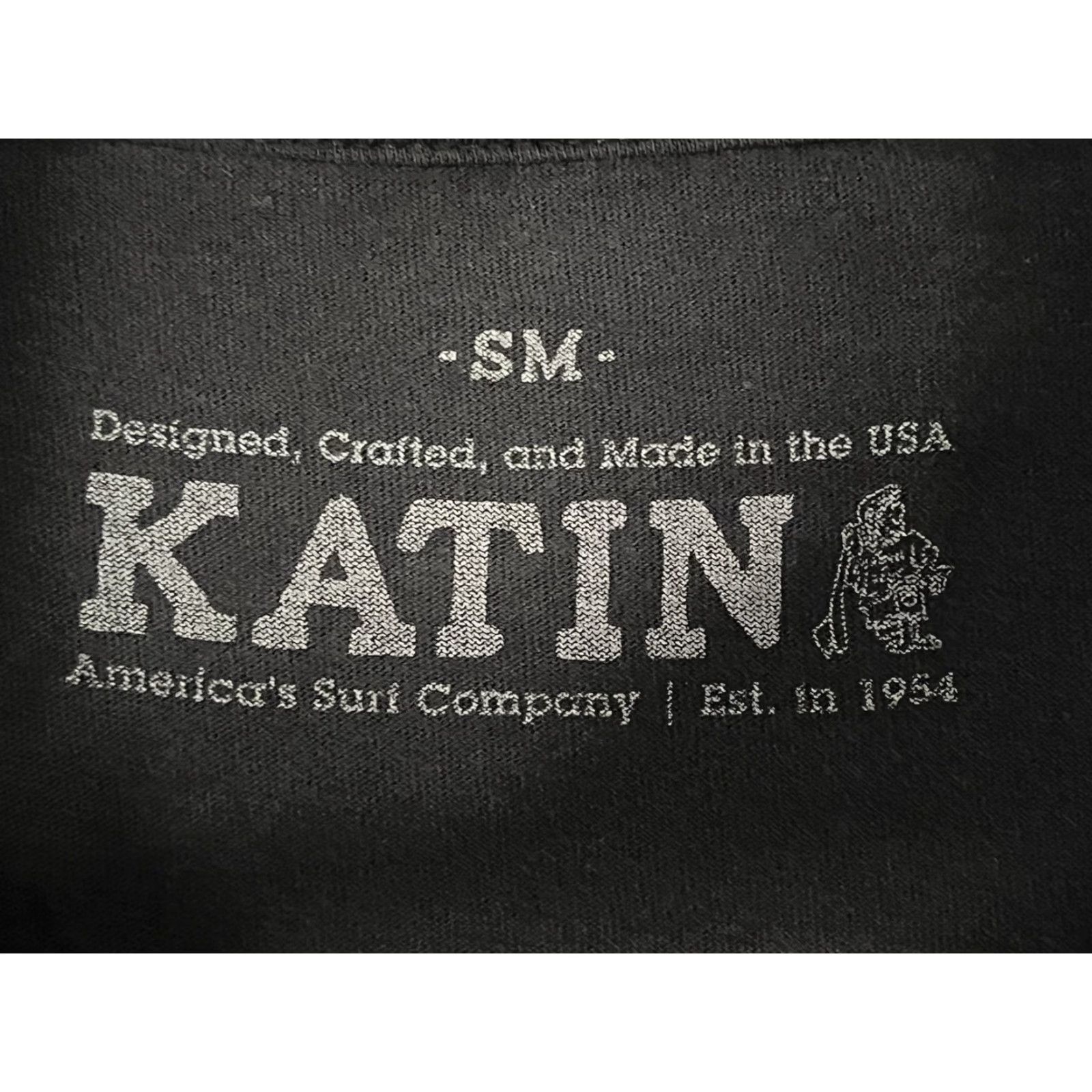 Katin Katin Men's Black Short Sleeve Crew Neck Pocket T-shirt Small 100% Cotton Made In The USA Size US S / EU 44-46 / 1 - 6 Thumbnail