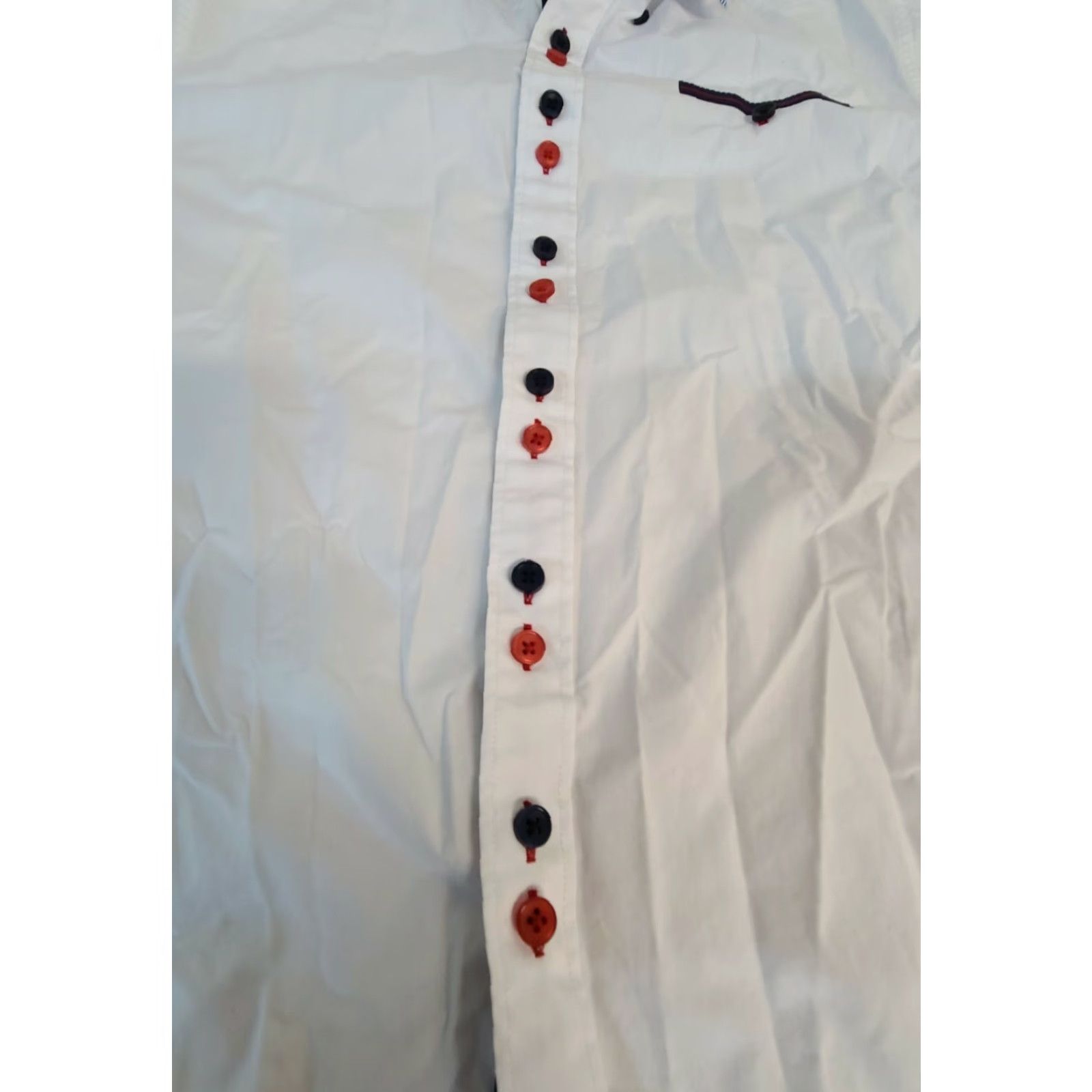 Vintage Coofandy Button-Up Shirt White Collared Long Sleeve Men S Small Casual Cotton Shirt Size US S / EU 44-46 / 1 - 2 Thumbnail