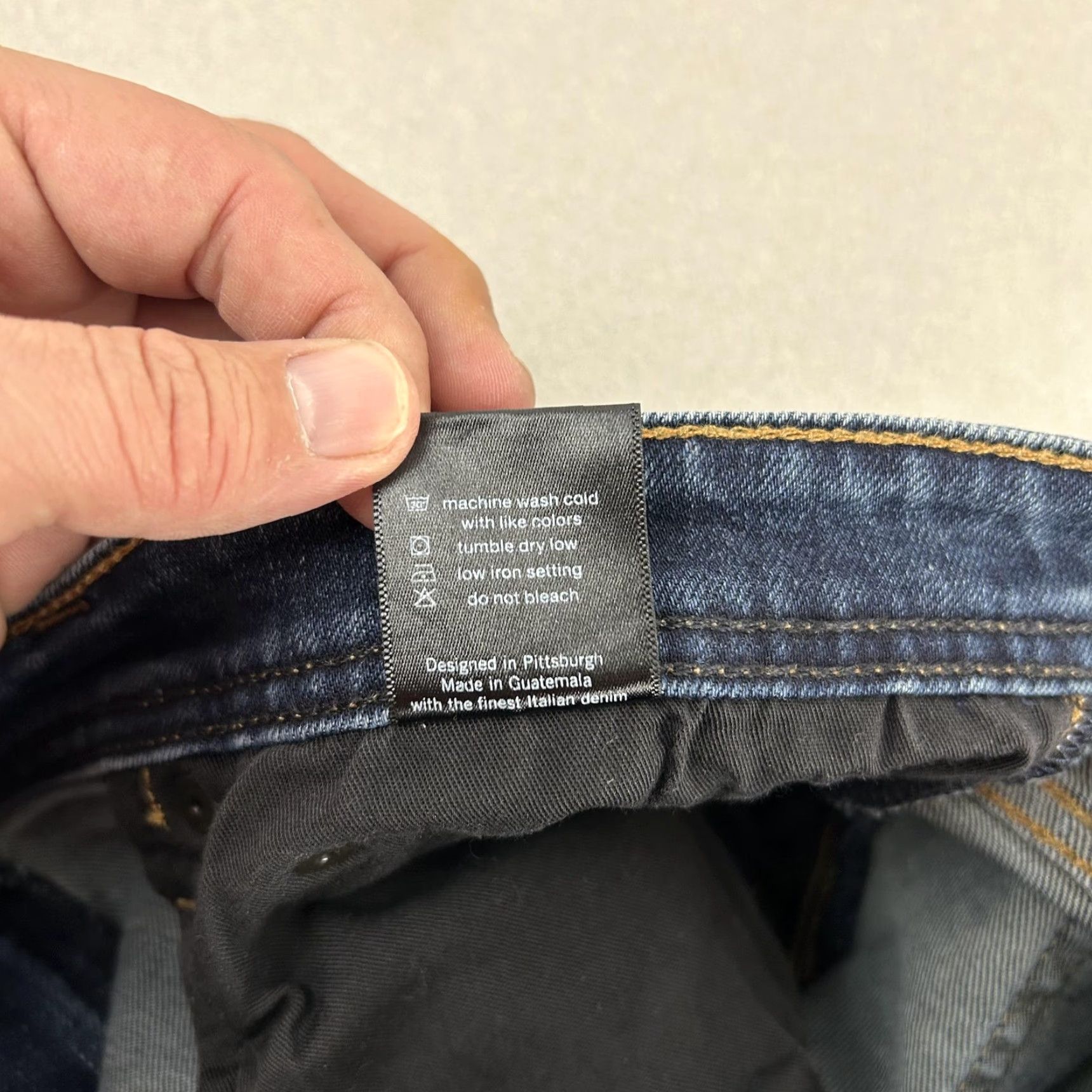 Denime Revtown Decade Denim Sharp Jeans Mens 36x32 Blue Straight Stretch 5-Pocket Size US 36 / EU 52 - 7 Thumbnail