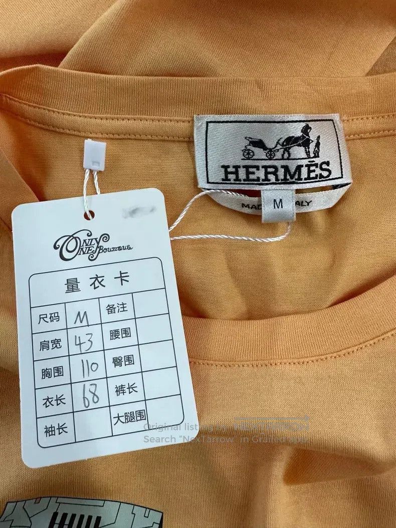 Hermes Hermes Robot print T-shirt Size US M / EU 48-50 / 2 - 3 Thumbnail