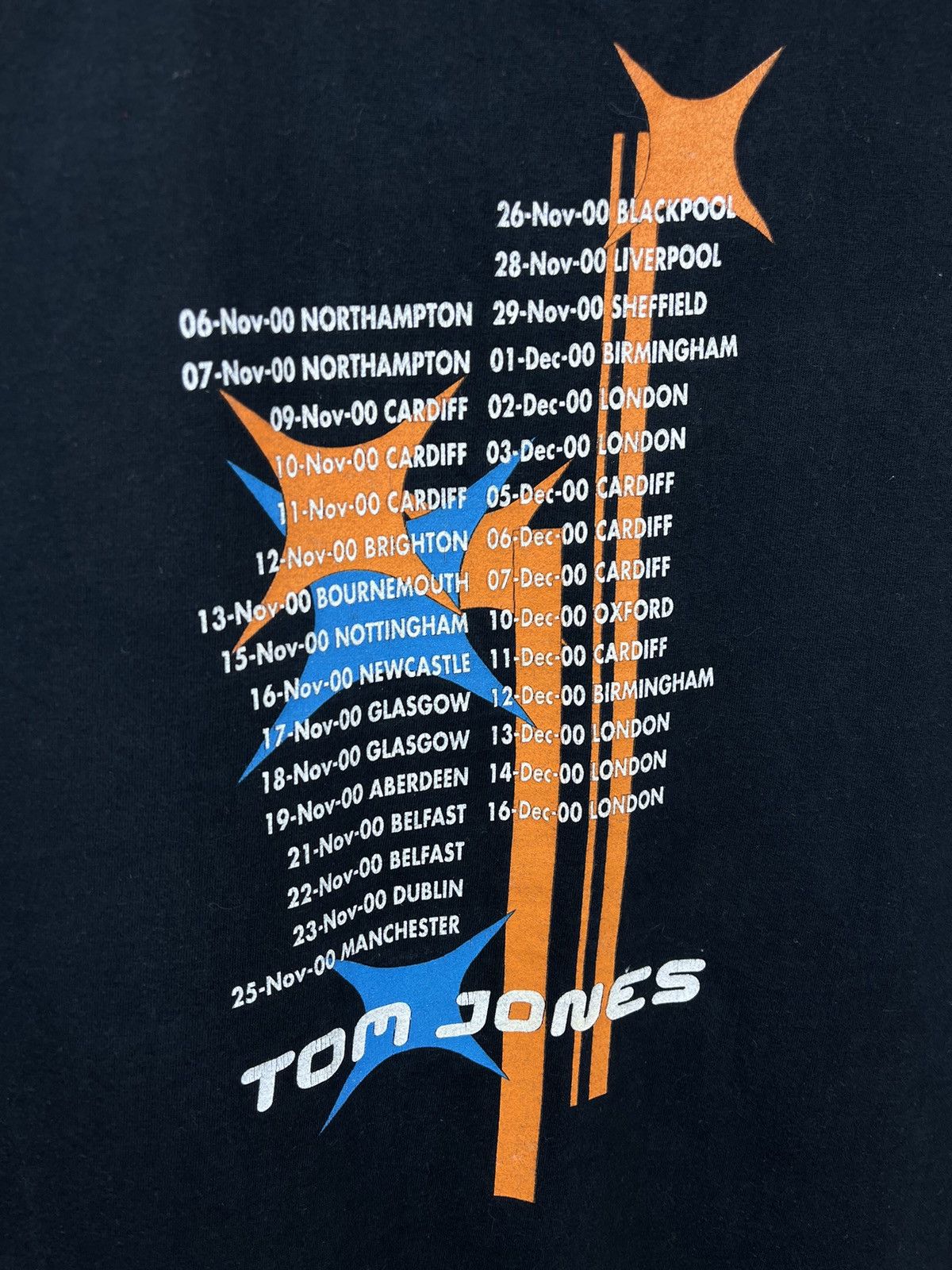 Band Tees × Vintage Vintage Tour 2000 Tom Jones Band Tshirt Tee Size XL Black Size US XL / EU 56 / 4 - 7 Thumbnail