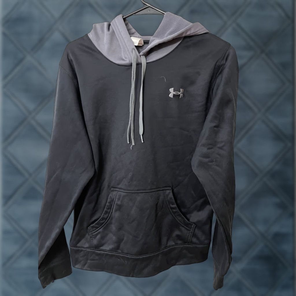 Under Armour Under Armour Hoodie Mens Medium Loose Fit Polyester Black & Gray Size US M / EU 48-50 / 2 - 1 Thumbnail