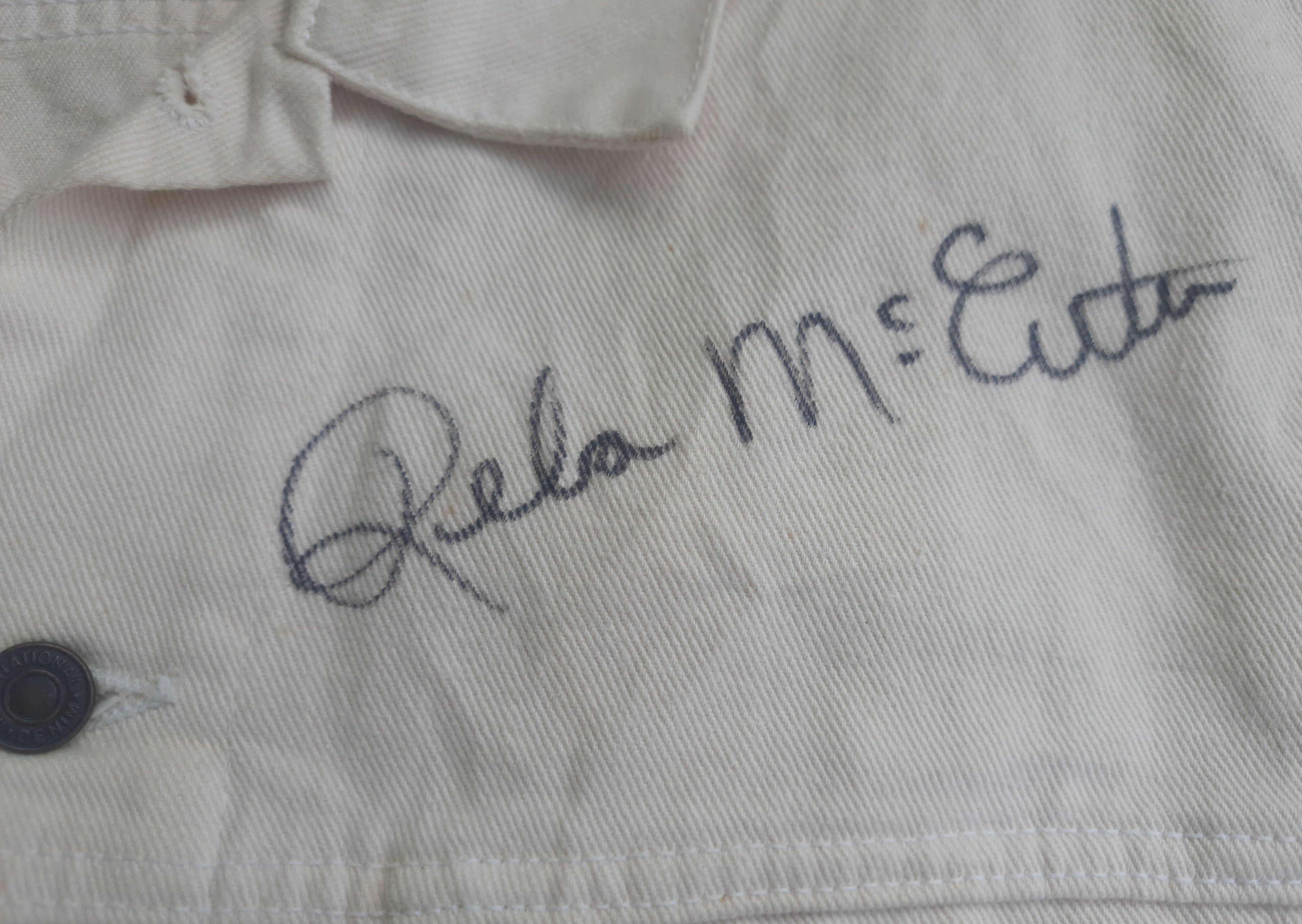 Vintage Vintage REBA in Concert Denim Jacket with signed Size US L / EU 52-54 / 3 - 4 Thumbnail