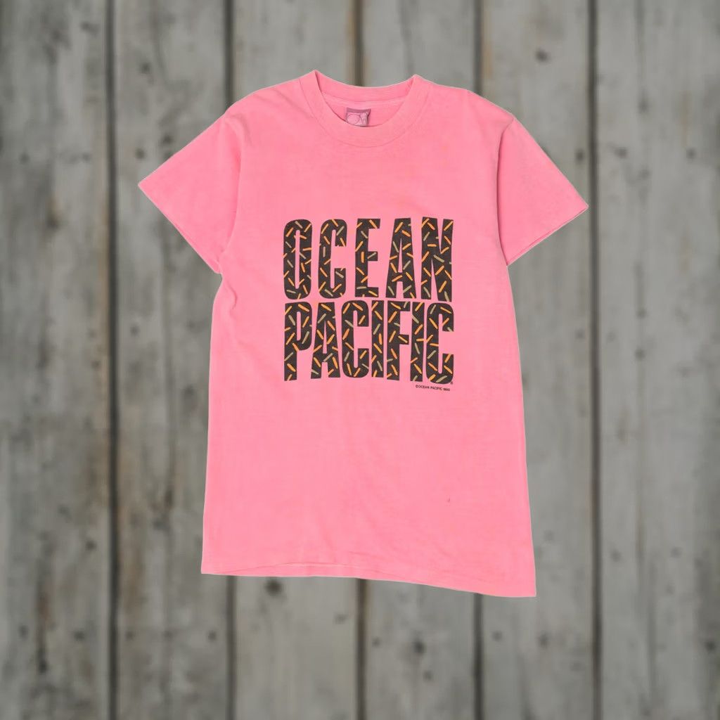 Ocean Pacific VINTAGE Ocean Pacific T-Shirt Unisex Adults Large Pink 1990s Short Sleeve Size US L / EU 52-54 / 3 - 1 Thumbnail