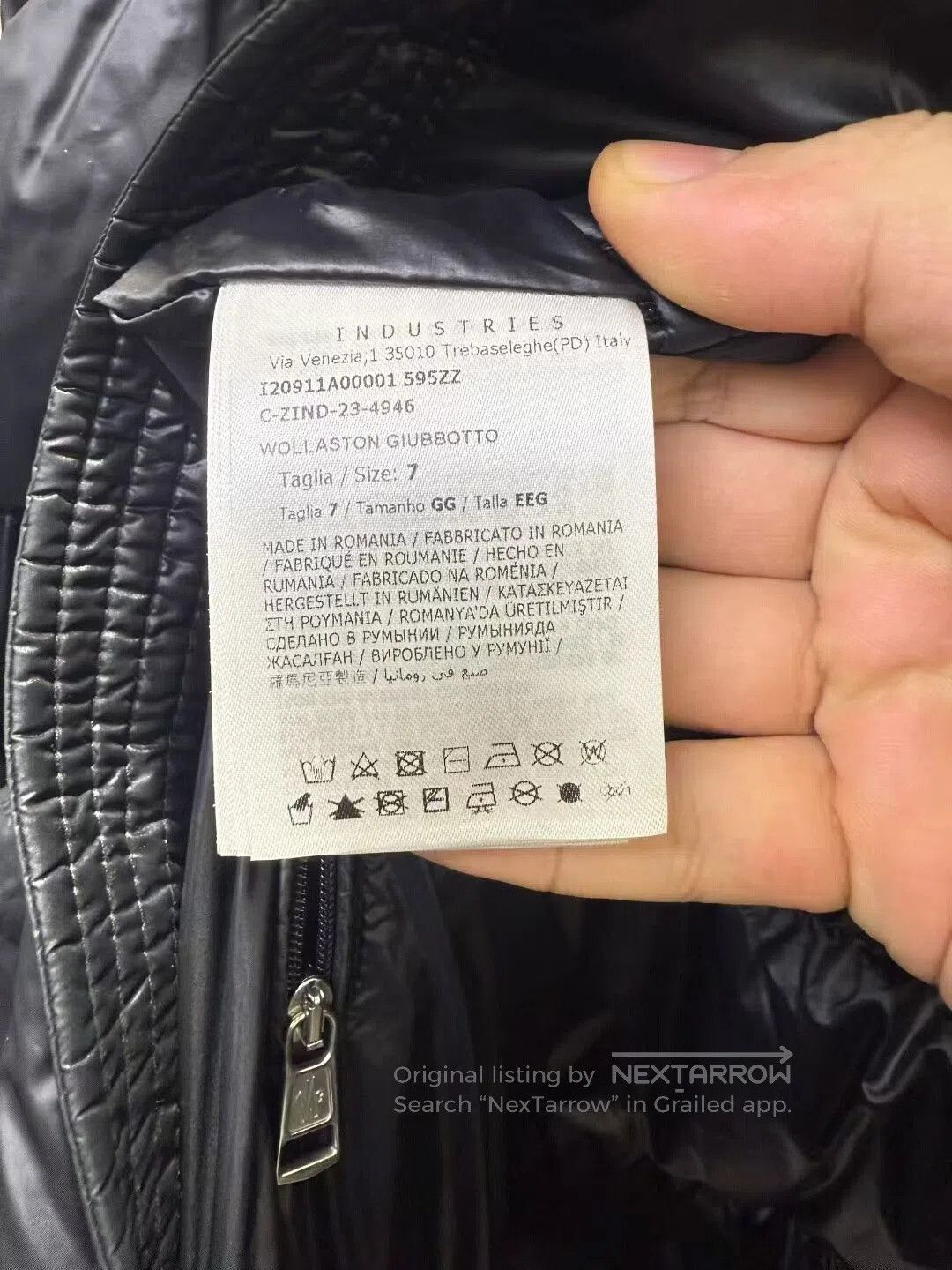 Moncler moncler black puffer jacket with logo pocket. Size US L / EU 52-54 / 3 - 4 Thumbnail