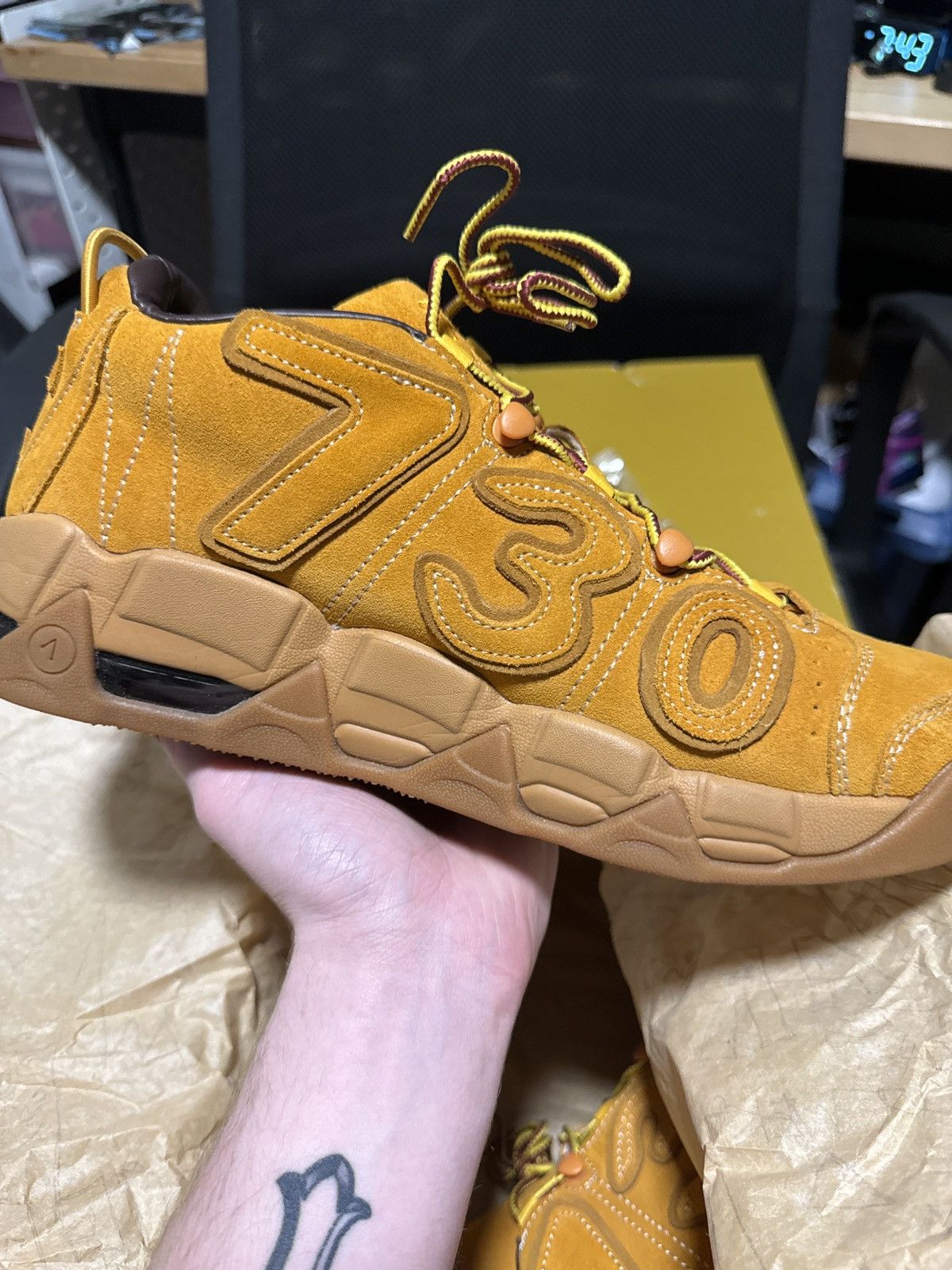 Asspizza WHEAT 730 FOOTWEAR BALLER PRO Size US 10.5 / EU 43-44 - 6 Thumbnail