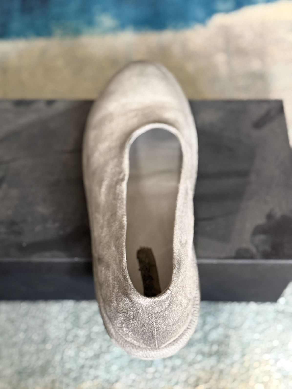 Marsell Gray ballerina flats in suede 100% calf leather Size US 6 / EU 39 - 2 Thumbnail