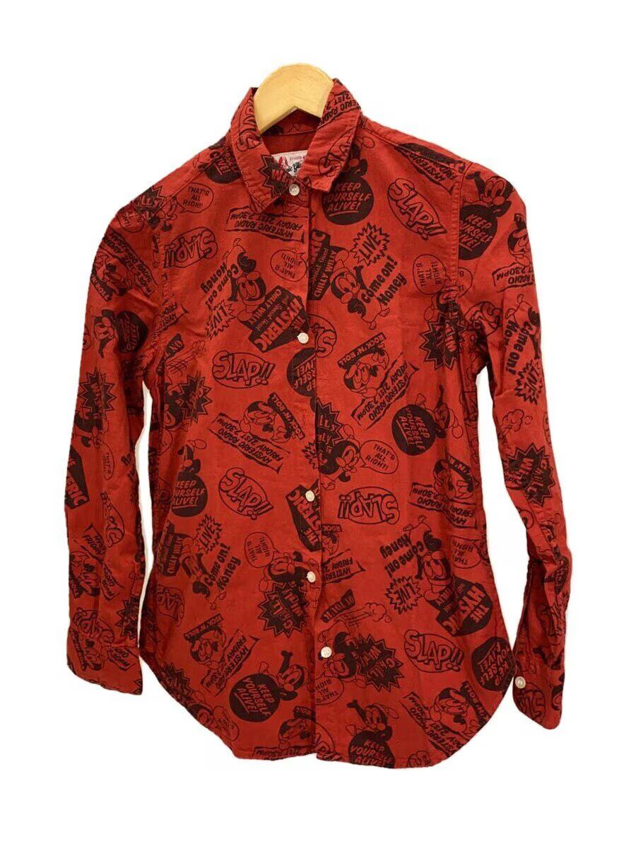 Hysteric Glamour Hysteric Glamour Cotton Long Sleeve Shirt Red Size US S / EU 44-46 / 1 - 1 Thumbnail