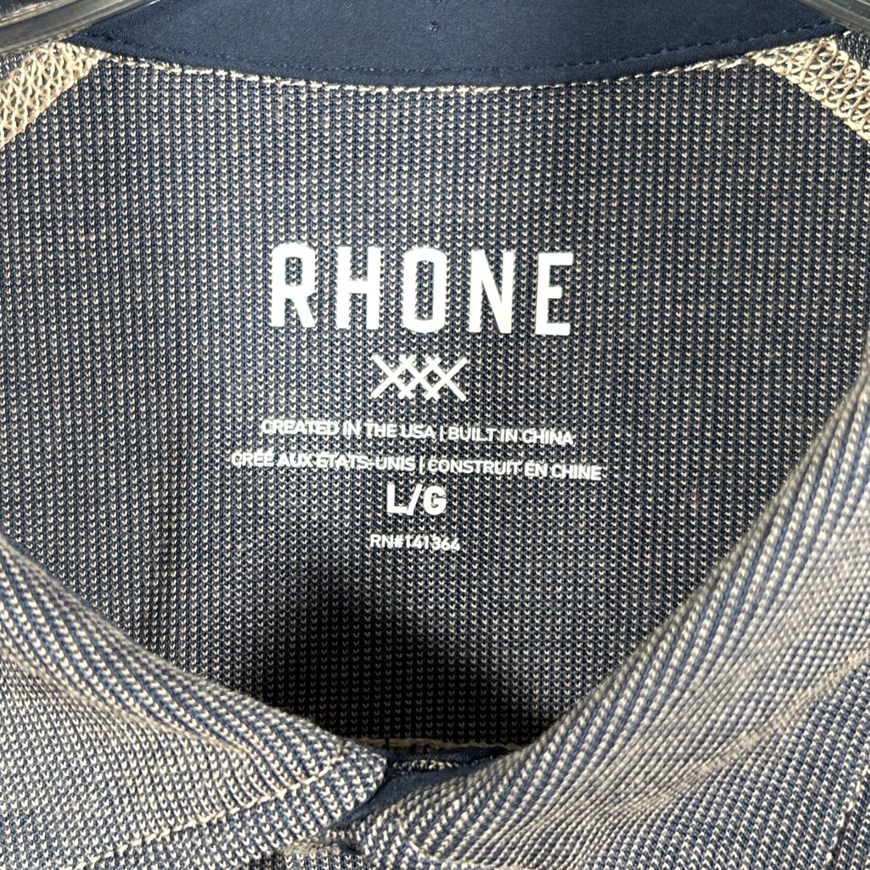 Rhone Rhone Polo Shirt Mens L Gray Performance Stretch APEX Golf Tencel 101346 Size US L / EU 52-54 / 3 - 3 Thumbnail