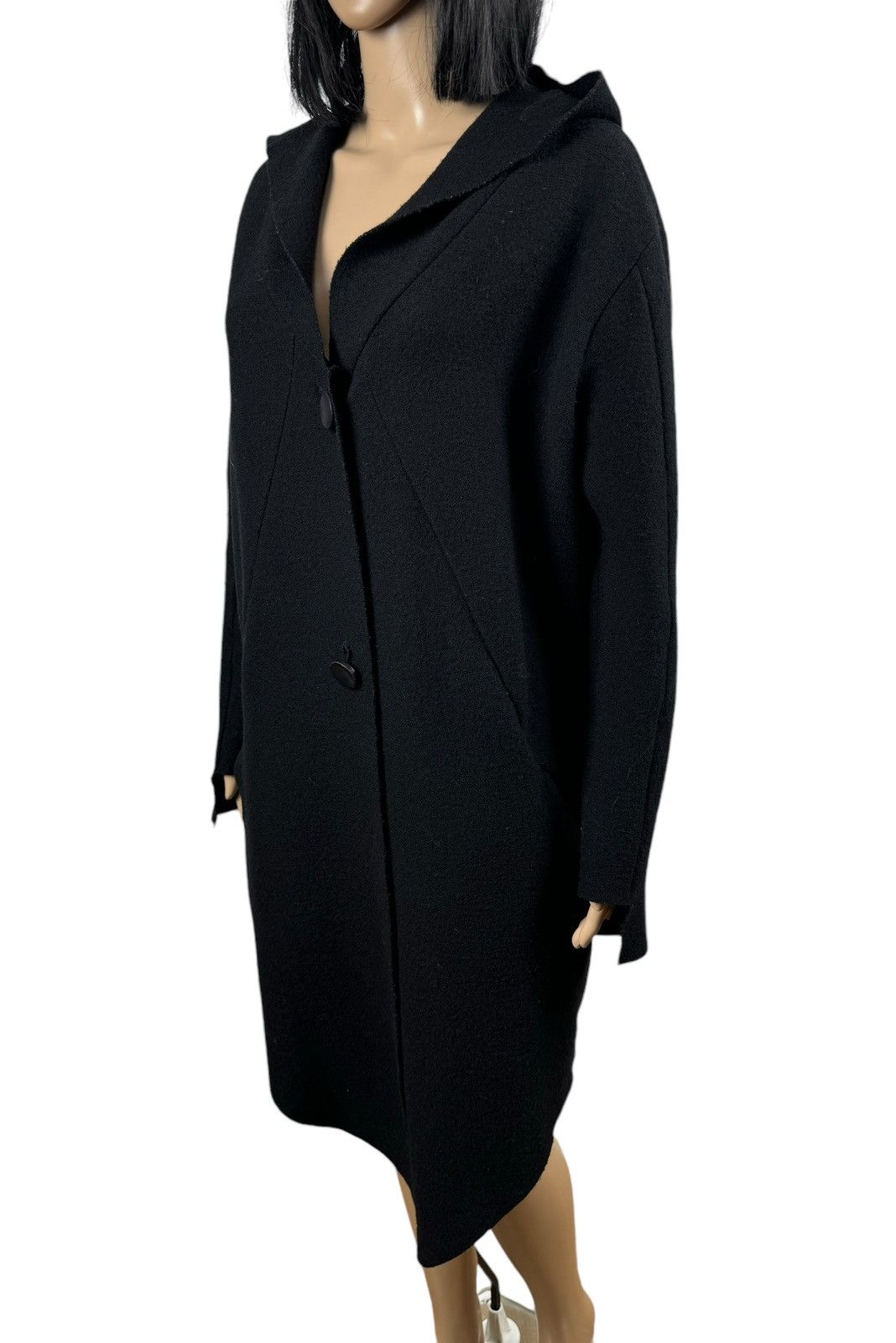 Barbara I Gongini Barbara I Gongini Merino Wool Ocercoat Hooded size 34 Size XXS / US 00 / IT 34 - 7 Thumbnail