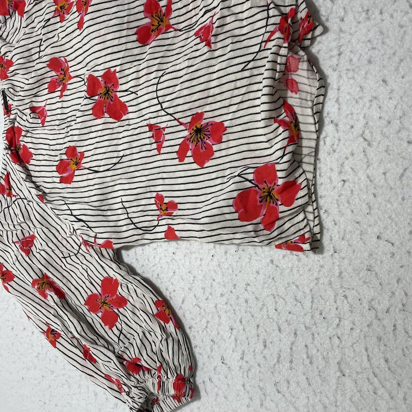 Billabong Billabong New Lust Versatile Wrap Top Medium Floral Blouse Size M / US 6-8 / IT 42-44 - 14 Thumbnail