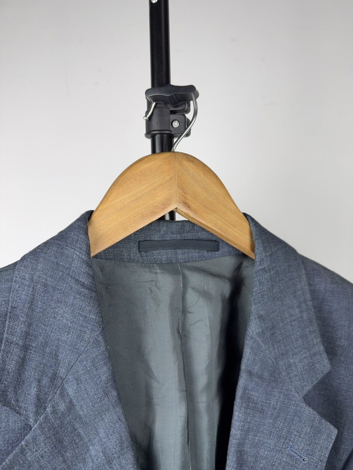 Hugo Boss Luxury Boss Hugo Boss Linen Blazer Maputo Blue 3 Button EU50 Size 40R - 10 Thumbnail