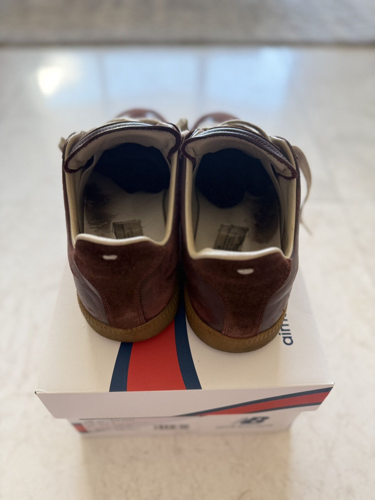 Maison Margiela Maison Margiela replica gats - **RARE** Burgundy/Red Size US 9 / EU 42 - 4 Thumbnail