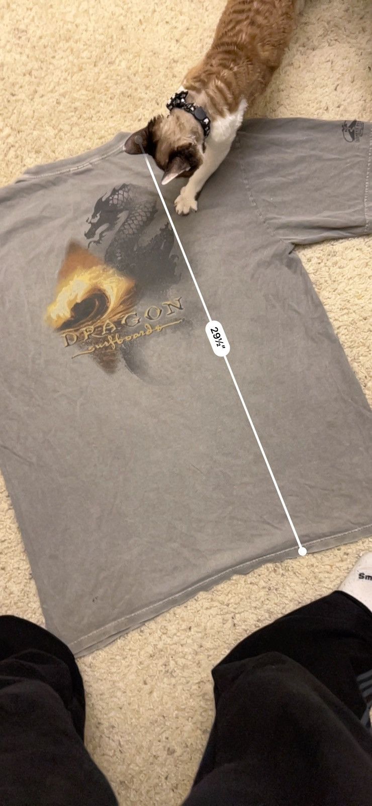 Vintage Thrashed Faded Dragon Surfboards tee Size US XL / EU 56 / 4 - 6 Thumbnail