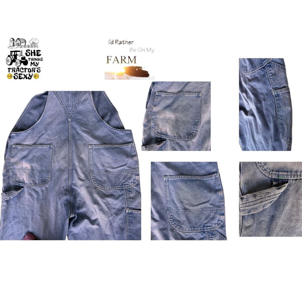 Liberty VTG Liberty Overalls Unisex 46 x 62 Cotton Blue Denim Bibs Size US 44 / EU 60 - 11 Thumbnail