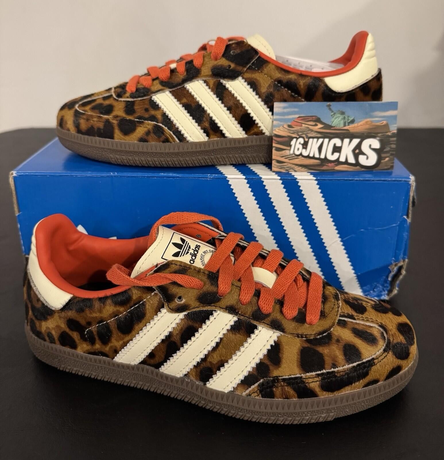 Adidas Size 6 - adidas Samba OG Cheetah Pack - Preloved Red W Size US 6 / IT 36 - 1 Thumbnail