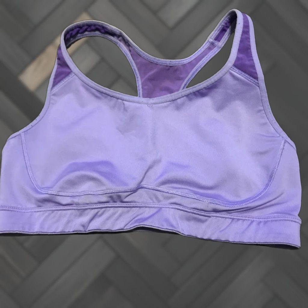 Old Navy Old Navy Go Dry Purple Racerback Sports Bra Womens M Activewear Medium Support Size ONE SIZE - 1 Thumbnail