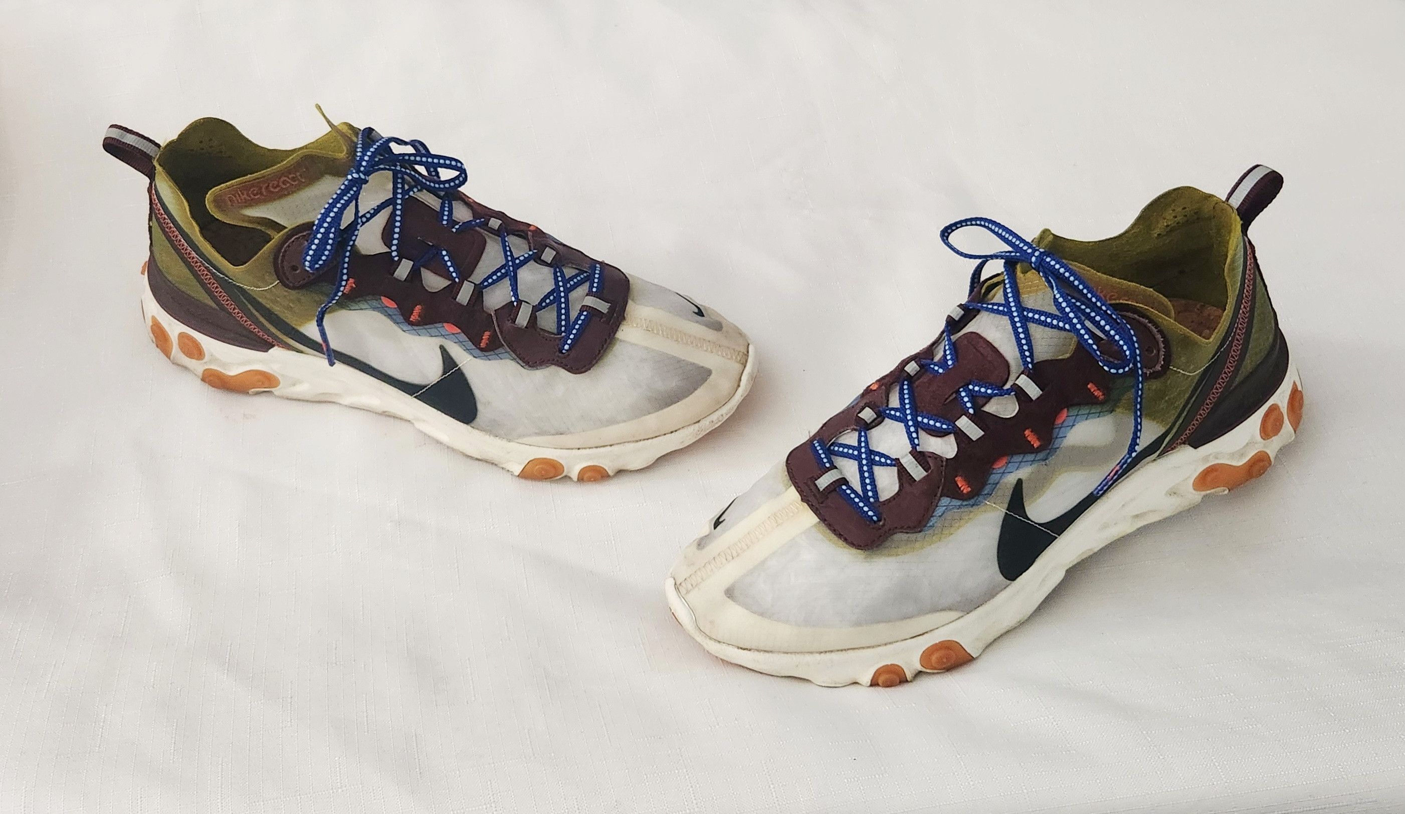 Nike Nike React Element 87 "Moss Multicolor 2019 AQ1090-300 SZ 11 Size US 11 / EU 44 - 1 Thumbnail