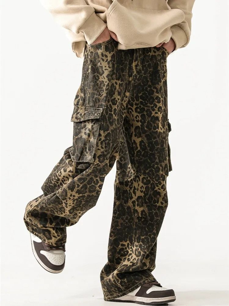 Vintage Leopard Baggy Jeans Size US 32 / EU 48 - 4 Thumbnail