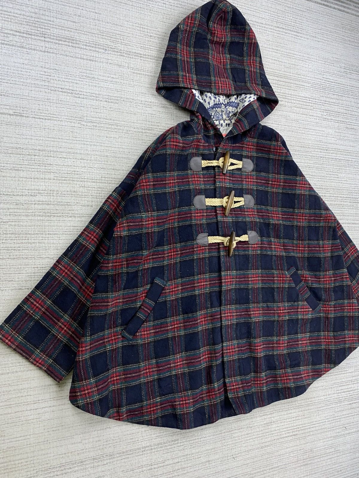 Ne-Net Vintage Issey Miyake Ne-Net Checked Batwing Duffle Jacket Size US M / EU 48-50 / 2 - 4 Thumbnail