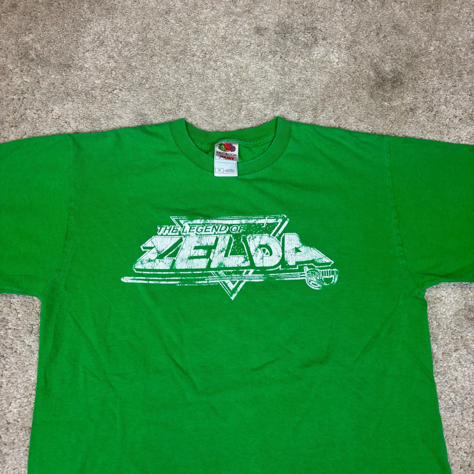 Fruit Of The Loom Vintage Y2K Legend of Zelda Logo T Shirt Men's Medium Gamer Size US M / EU 48-50 / 2 - 2 Thumbnail