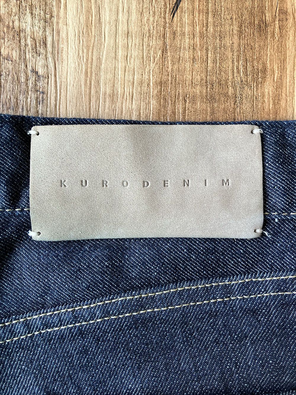 KURO KURO DENIM “Helvetica” W31xL32 One Wash Japanese Selvedge Size US 31 - 2 Thumbnail