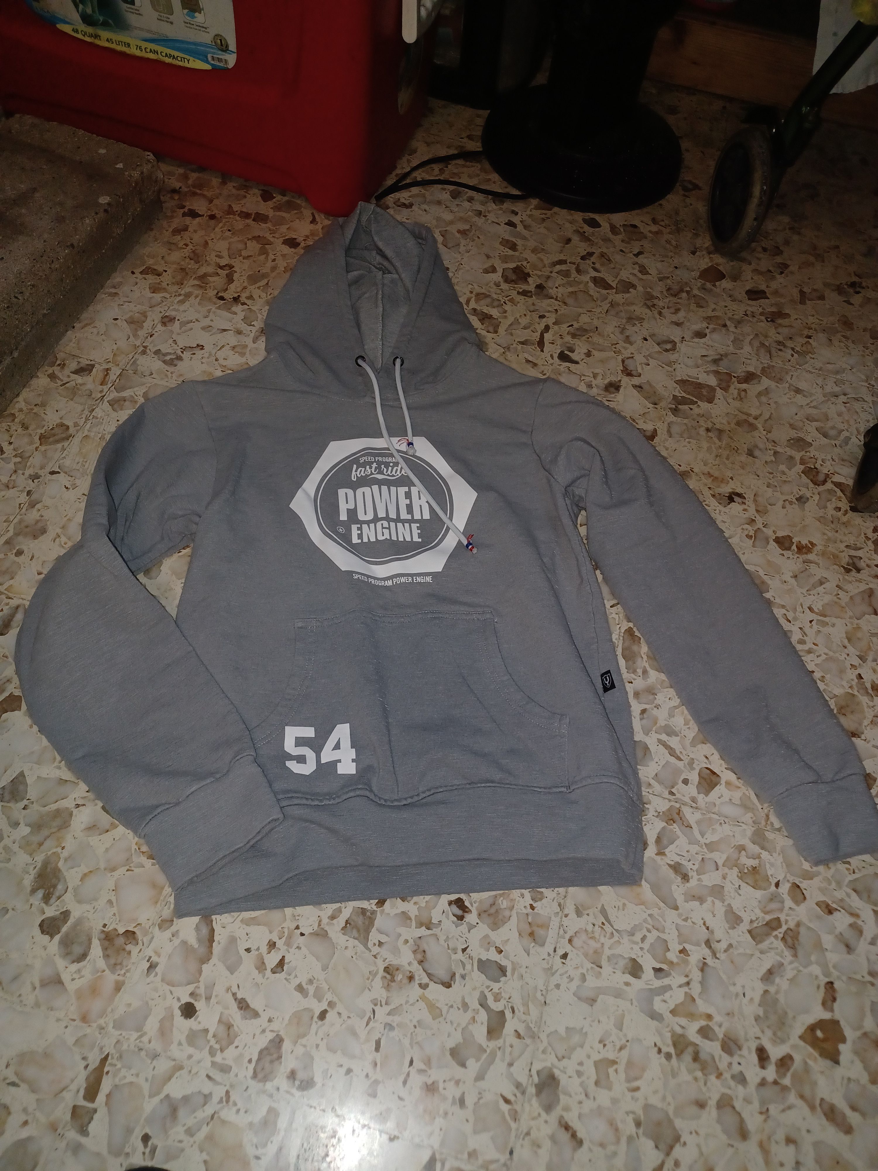 Other Men's Hooded Sweat Shirt Medium Gray White Size US M / EU 48-50 / 2 - 1 Thumbnail