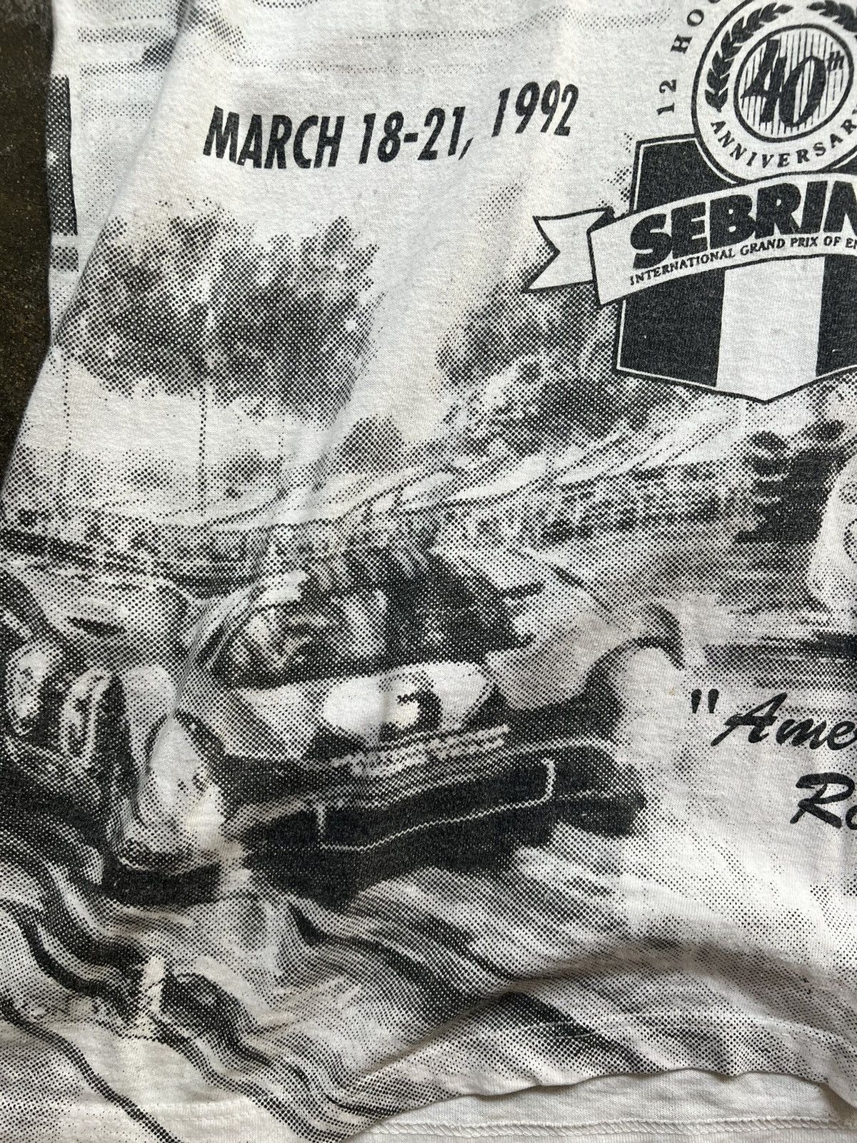 Vintage 1992 Sebring endurance race all over print t-shirt