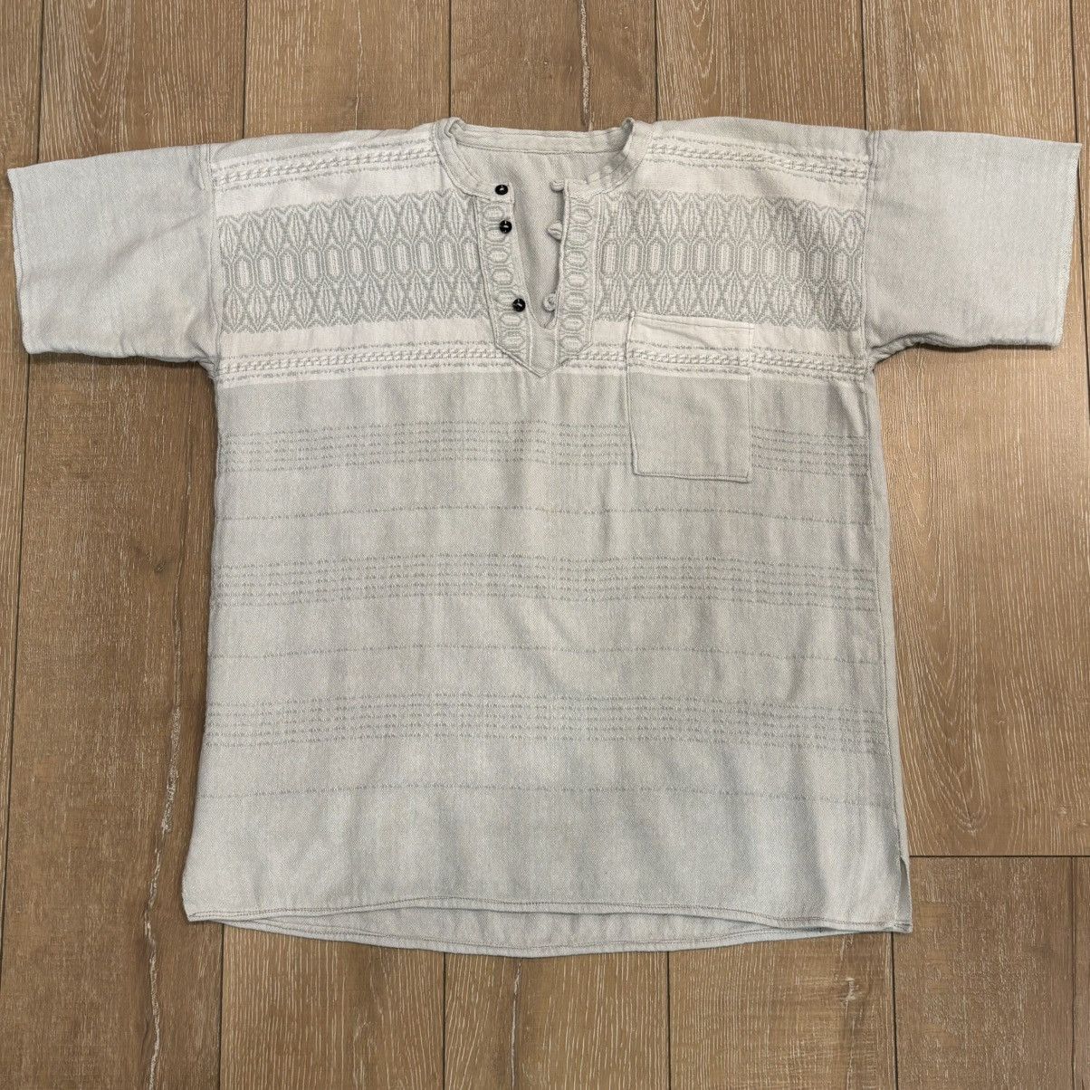Other Artisan Handwoven Textured Cotton Henley - XL - Boho No Tags Size US XL / EU 56 / 4 - 3 Thumbnail