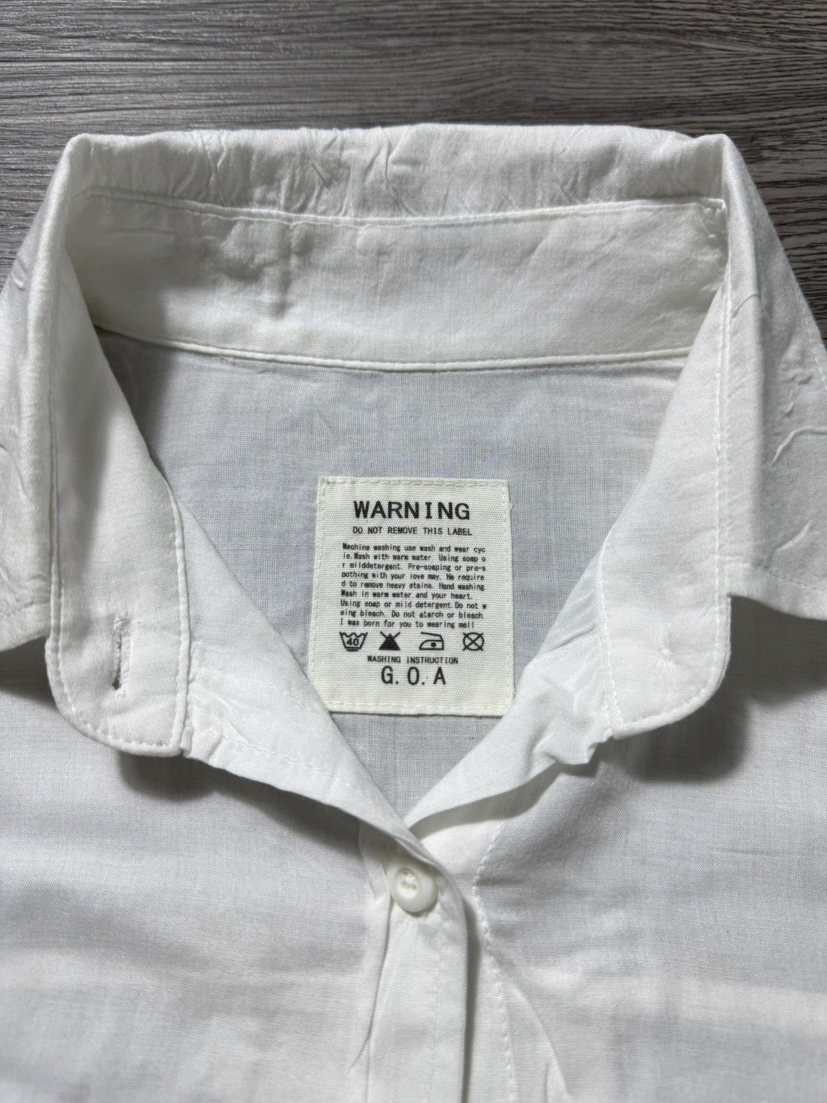 GOA 💥SALE💥GOA White Shirt Size L / US 10 / IT 46 - 2 Thumbnail