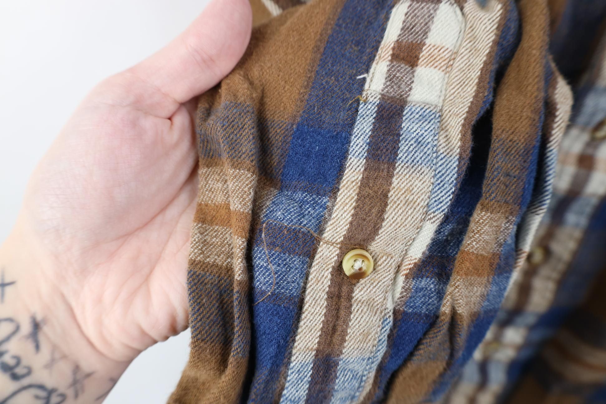 Vintage Vintage 90s Streetwear Flannel Collared Button Shirt Plaid Size US L / EU 52-54 / 3 - 10 Thumbnail