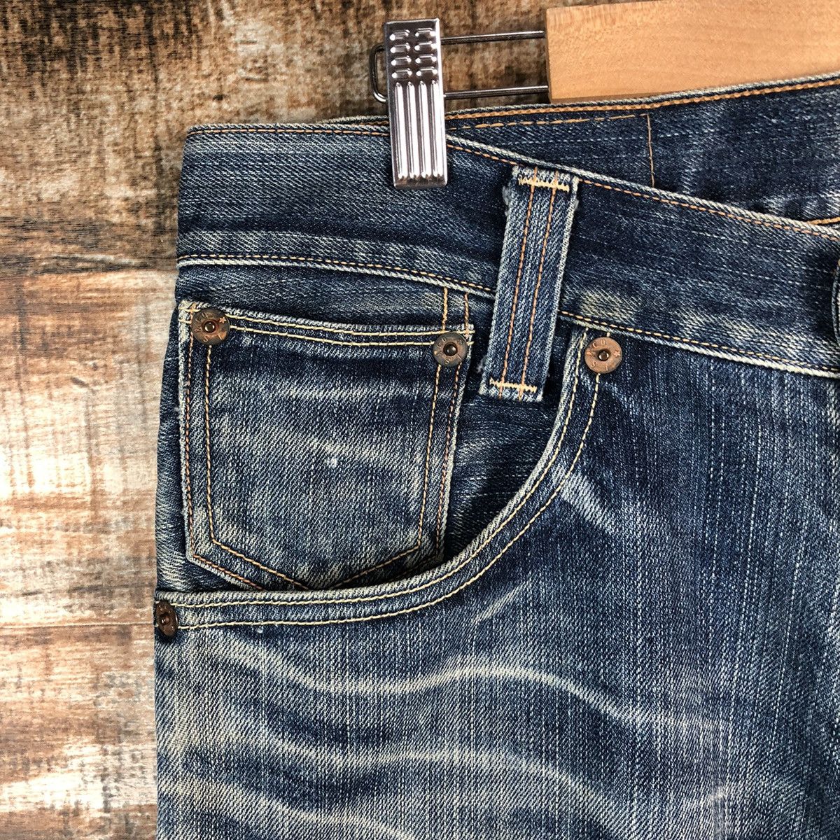 Levi's Levis 702 Blue Denim ripped distressed Pants #A2610 Size US 32 / EU 48 - 7 Thumbnail