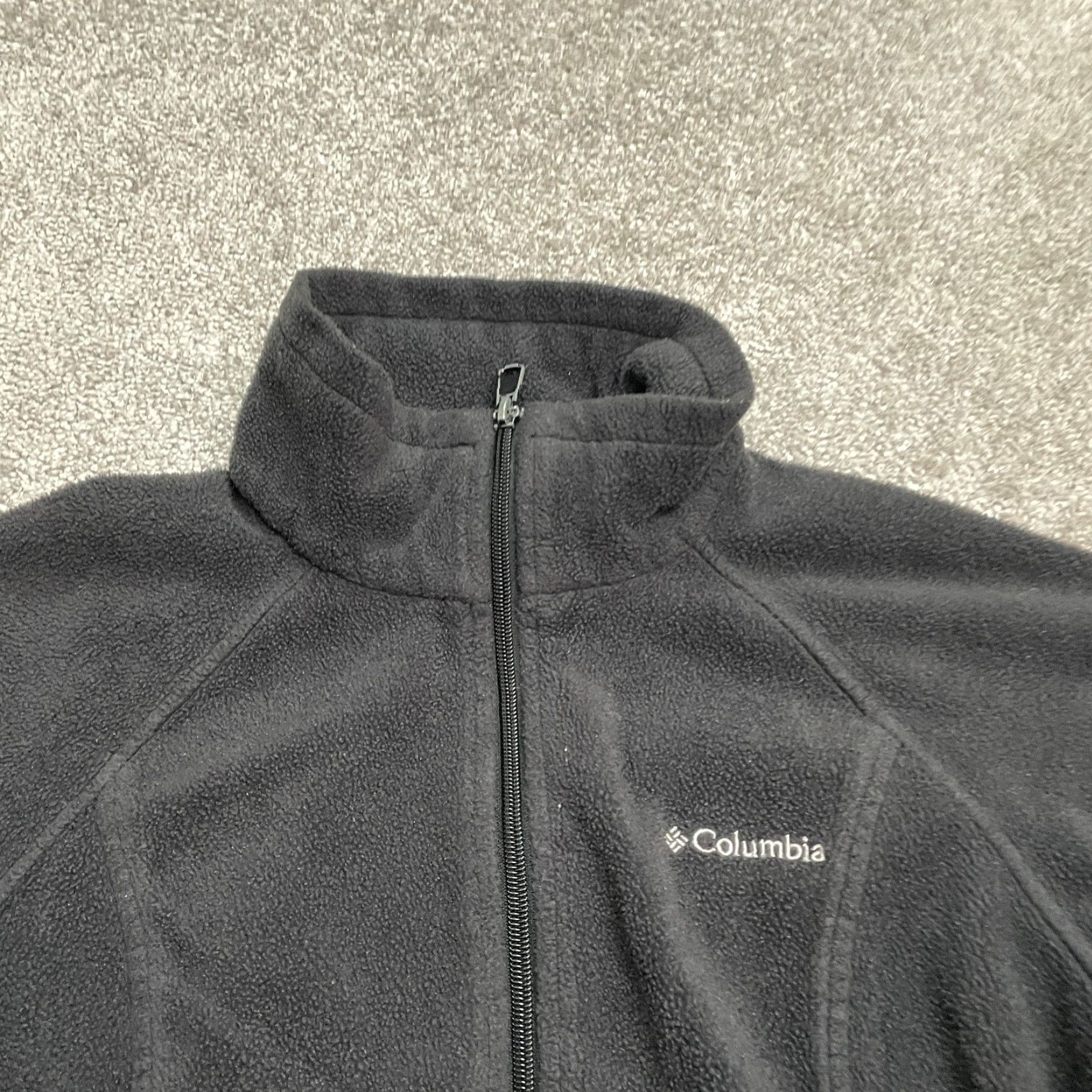 Vintage Columbia Benton Springs Fleece Jacket Women Medium Black Full Zip Outdoor Hiking Size M / US 6-8 / IT 42-44 - 3 Thumbnail