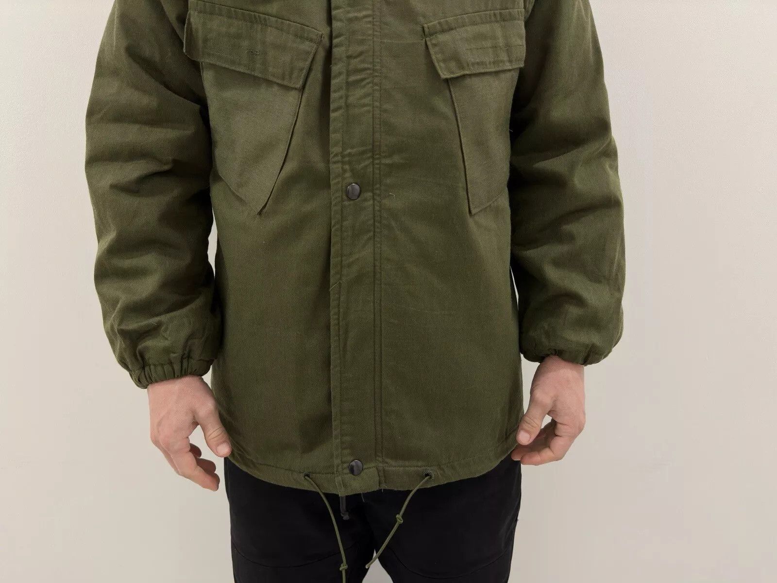 Vintage VINTAGE ARMY 1960s MILITARY MILITARIA JACKET SERVAL ZIP RARE Size US M / EU 48-50 / 2 - 8 Thumbnail