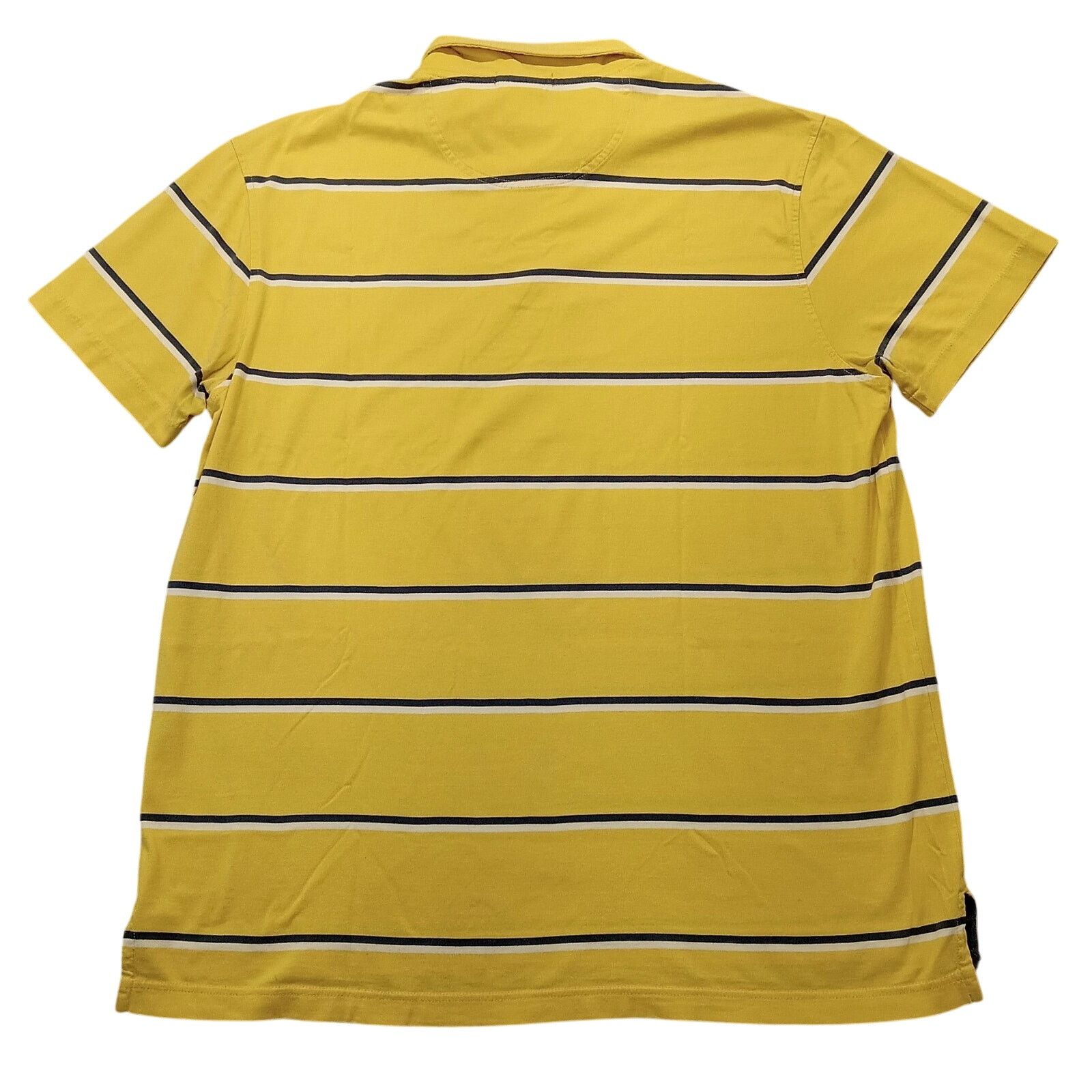 Cremieux Cremieux Polo Shirt XL 2 Button Short Sleeve Yellow Stiped Size US XL / EU 56 / 4 - 2 Thumbnail