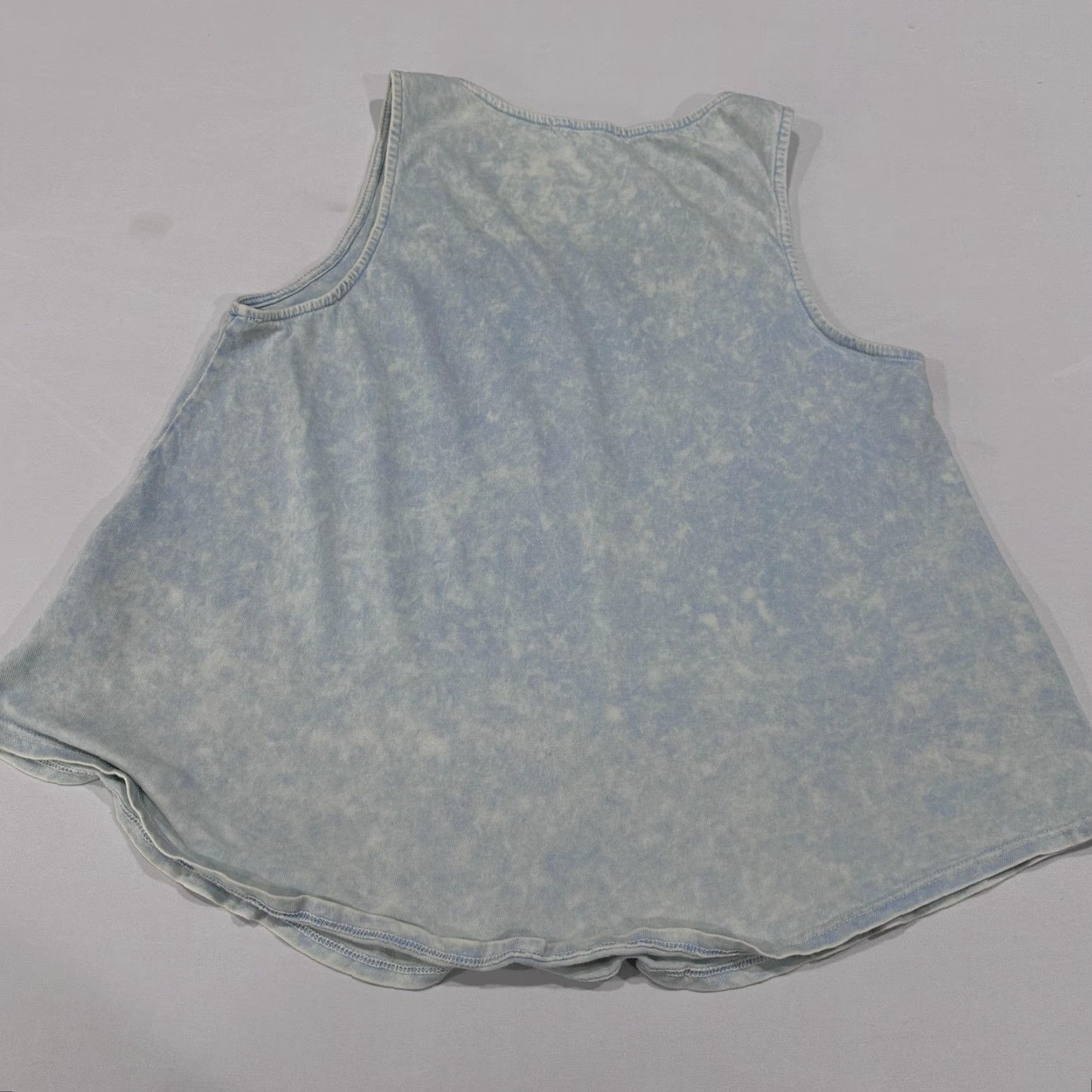 Vintage Painted Threads Tank L Blue Floral Tunic Scoop Neck 100% Cotton Boho Prairie Size L / US 10 / IT 46 - 4 Thumbnail