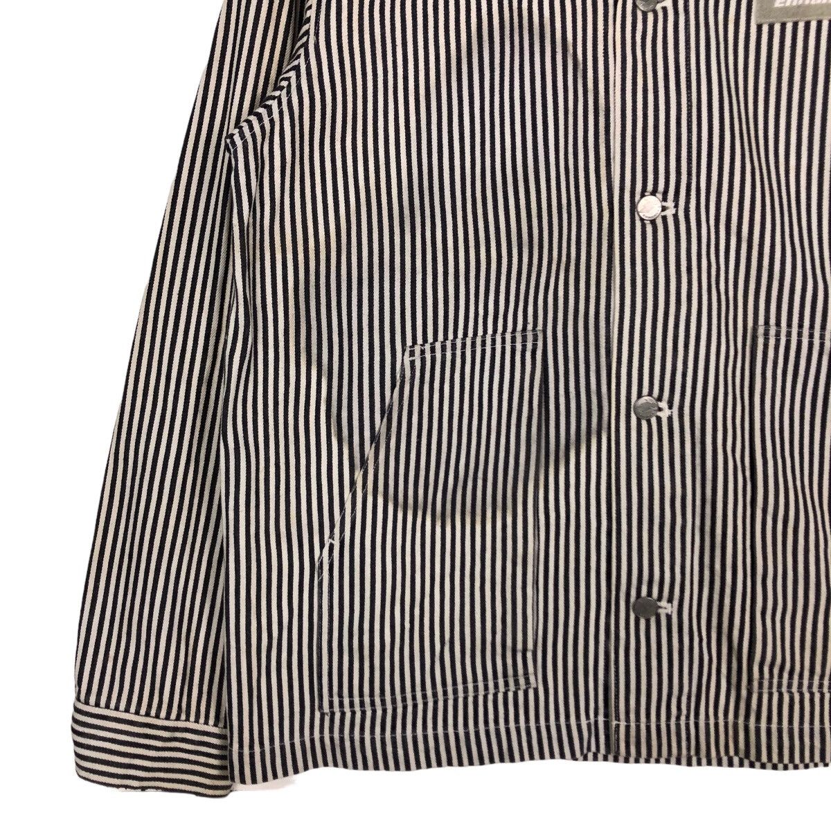 Japanese Brand 🔥Vintage Striped Hickory Chore Jacket Enhanced Japan Made Size US XL / EU 56 / 4 - 4 Thumbnail