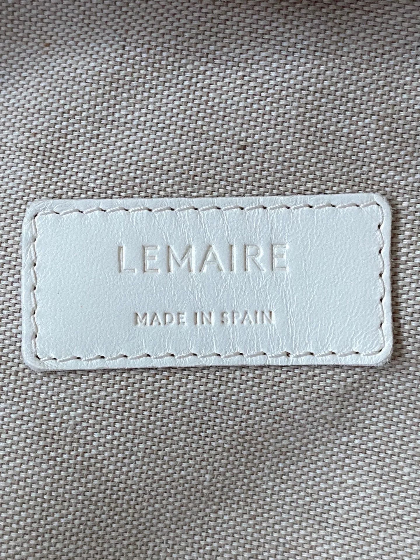 Lemaire Lemaire White Lambskin Large Croissant Bag. Size ONE SIZE - 7 Thumbnail