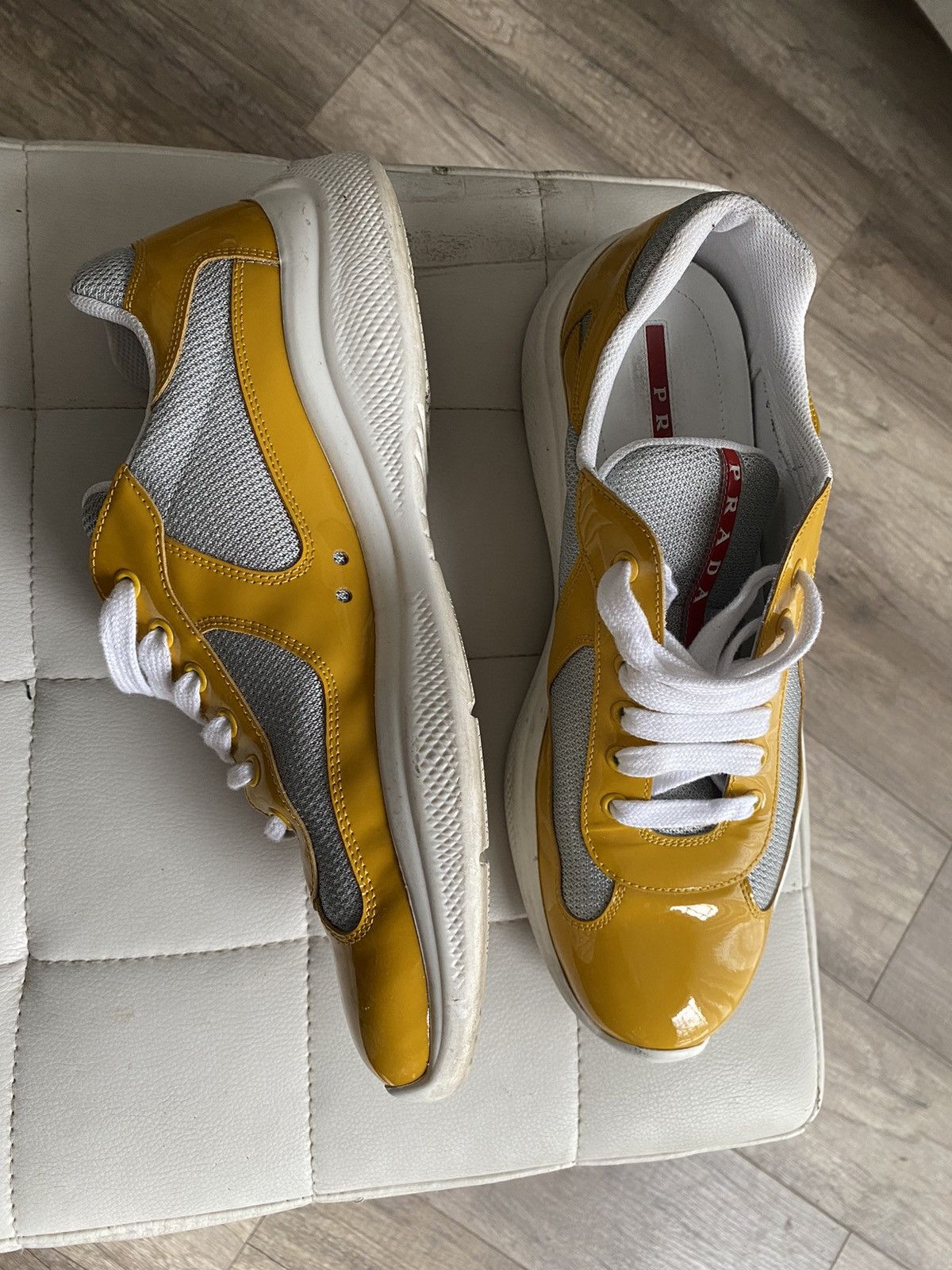 Prada Prada Cup Sneaker “Gold Argento” Size US 10 / EU 43 - 6 Thumbnail