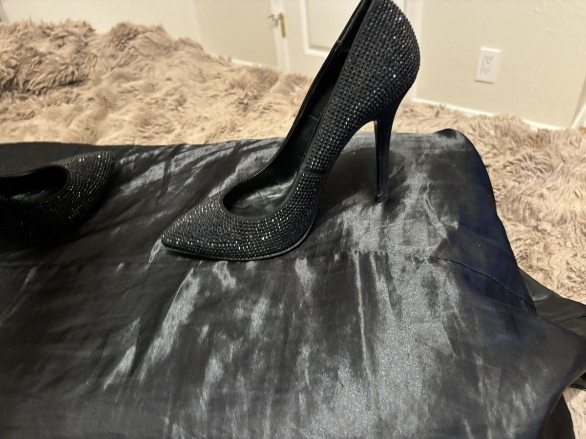 Giuseppe Zanotti Giuseppe Zanotti black crystal-embellished pumps Size US 7 / IT 37 - 4 Thumbnail