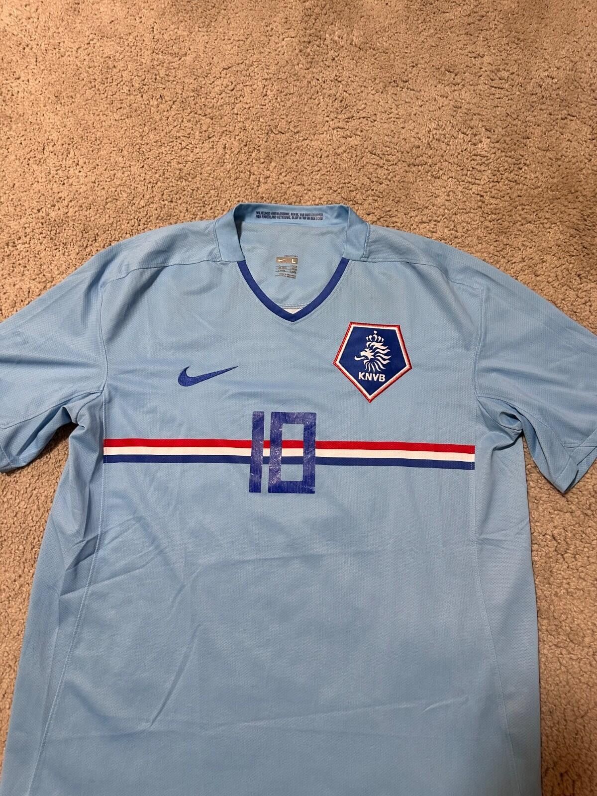 Nike Netherlands Jersey Sneijder 2008 Football Soccer Shirt Size US L / EU 52-54 / 3 - 3 Thumbnail