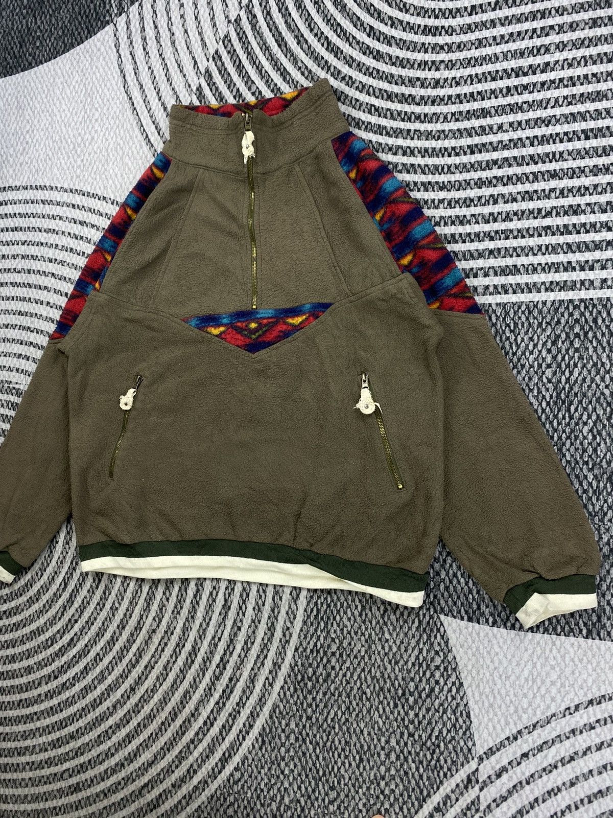 Native Vintage The Garam Debutant Navajo Halfzip Sweatshirt Size US L / EU 52-54 / 3 - 4 Thumbnail