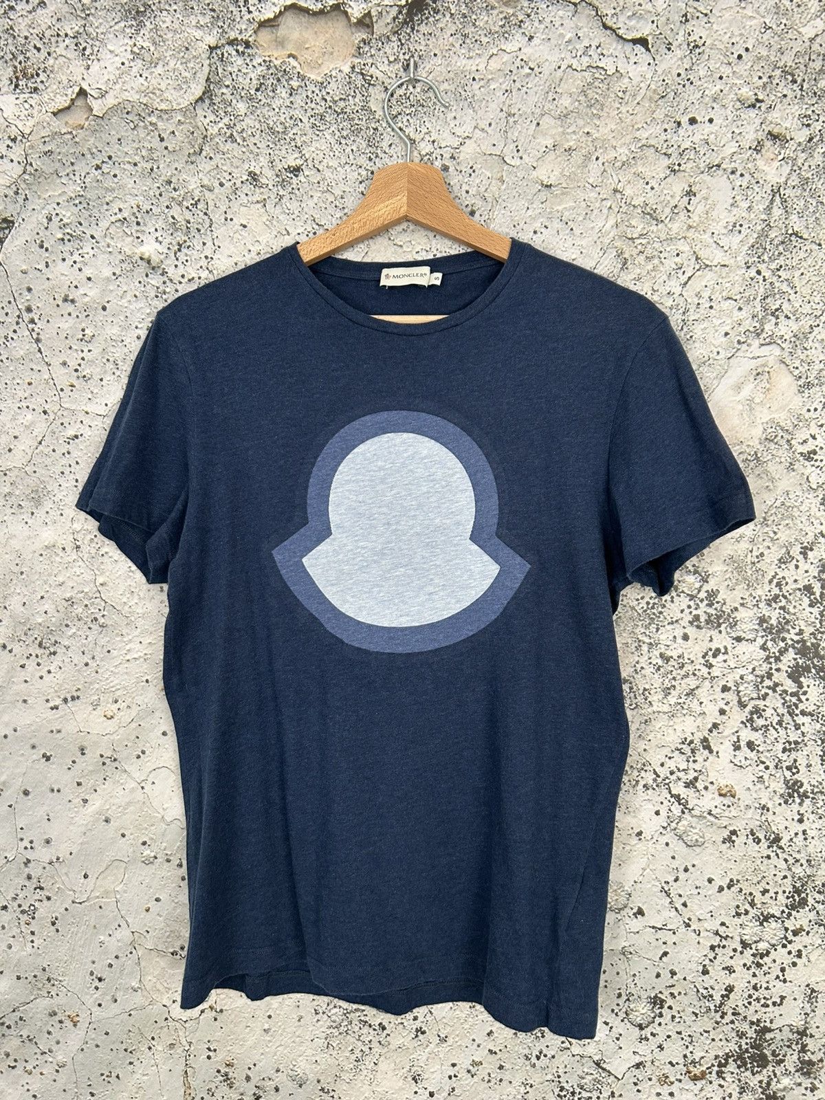 Moncler Moncler Big Logo Designer Tee Luxury Drill Rap Avant Garde Size US S / EU 44-46 / 1 - 1 Thumbnail