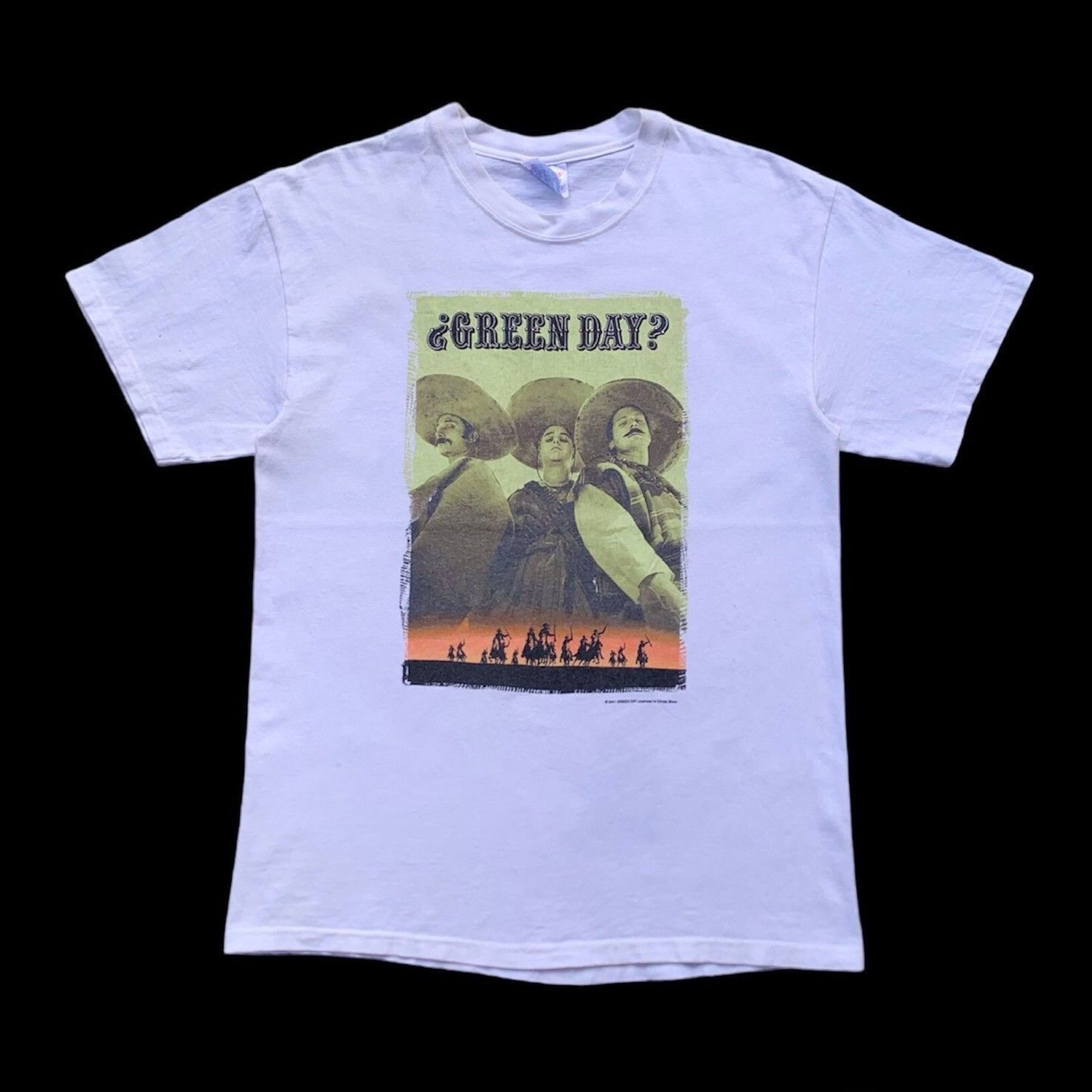 Band Tees Vintage 00s Green Day Warning Tour Tee White Punk Rock Merch Size US M / EU 48-50 / 2 - 1 Thumbnail